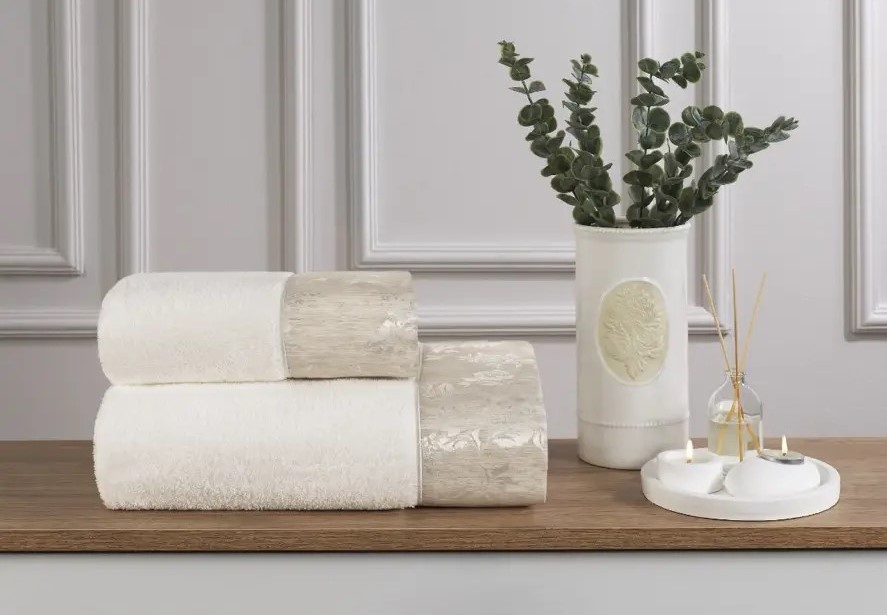 Полотенца Tivolyo Home  VINTAGE кремовый - изображение 2