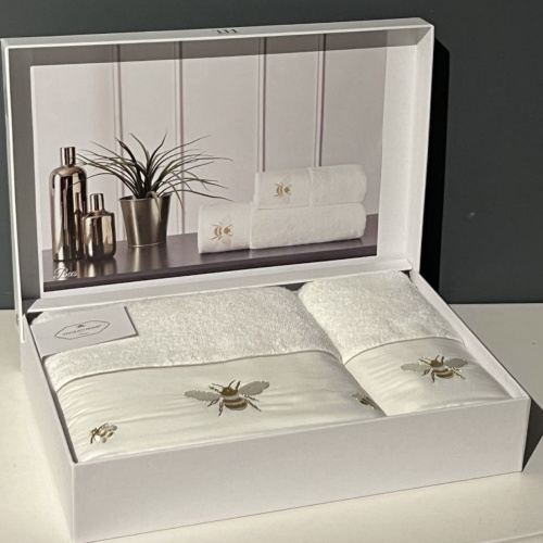 Полотенца Tivolyo Home  BEES кремовый