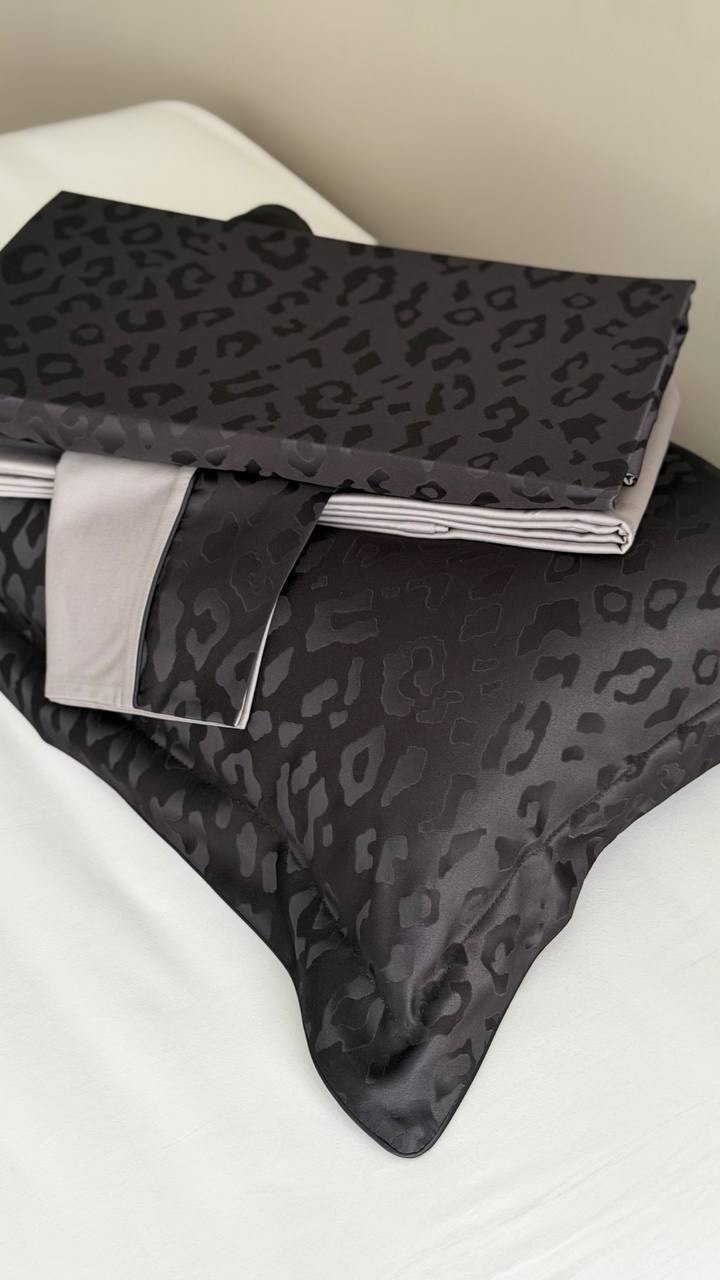Постельное белье Tivolyo Home PANTHERA чёрный - изображение 2