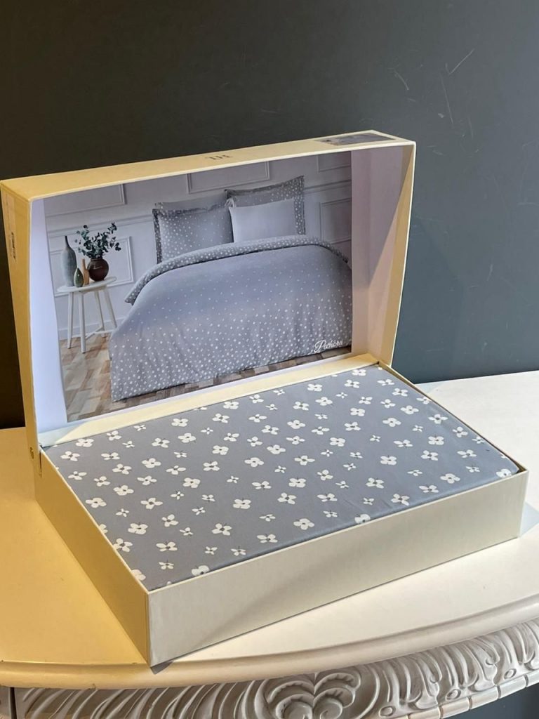 Постельное белье Tivolyo Home PECHORA серый - изображение 1