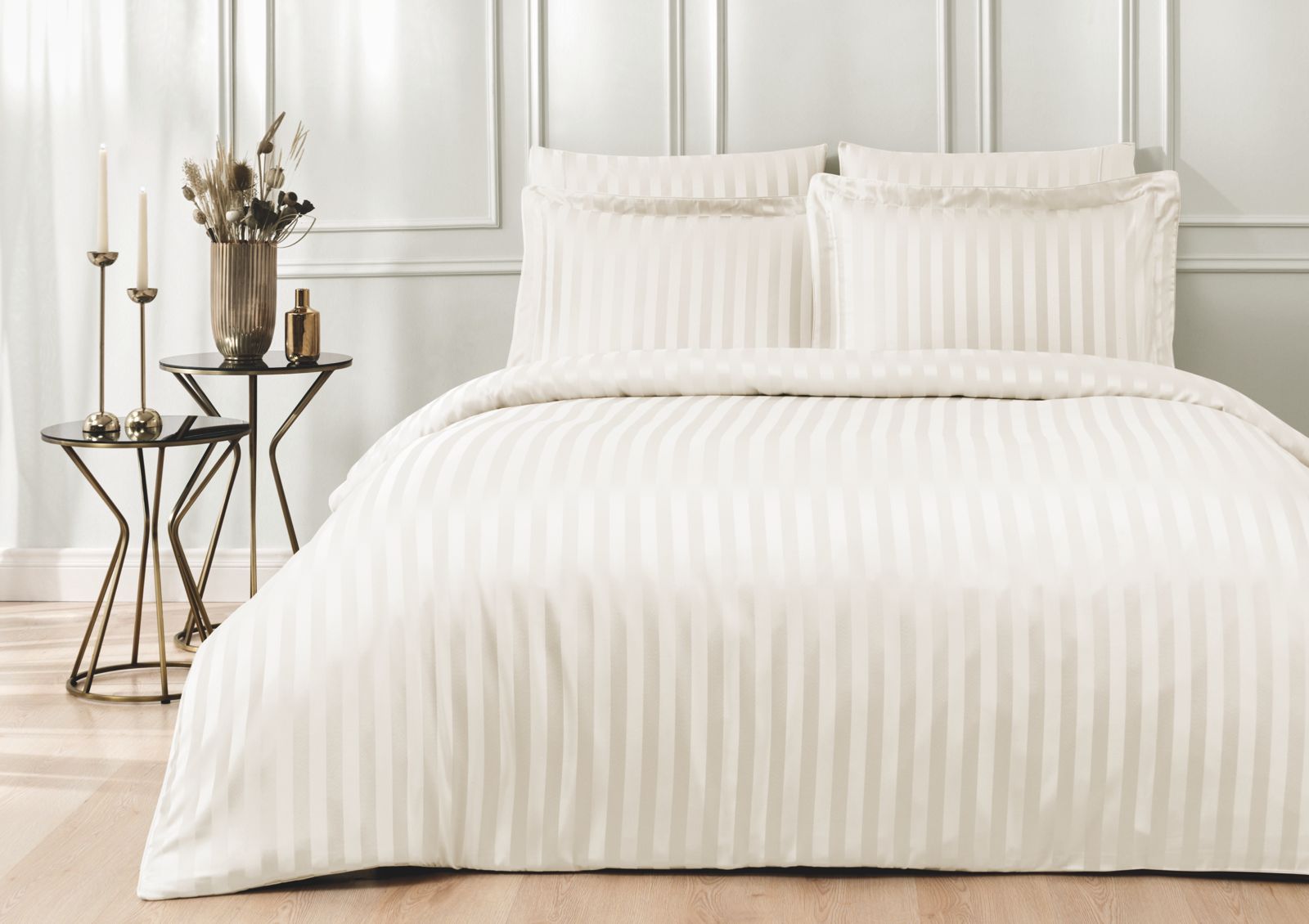 Постельное белье Tivolyo Home LINES кремовый - изображение 1