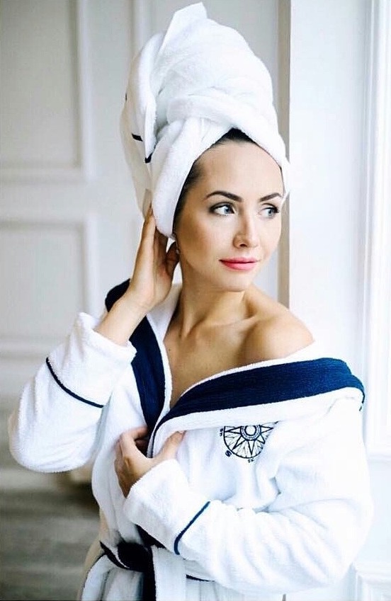 Халат женский Soft Cotton Marine Lady (белый) - изображение 1