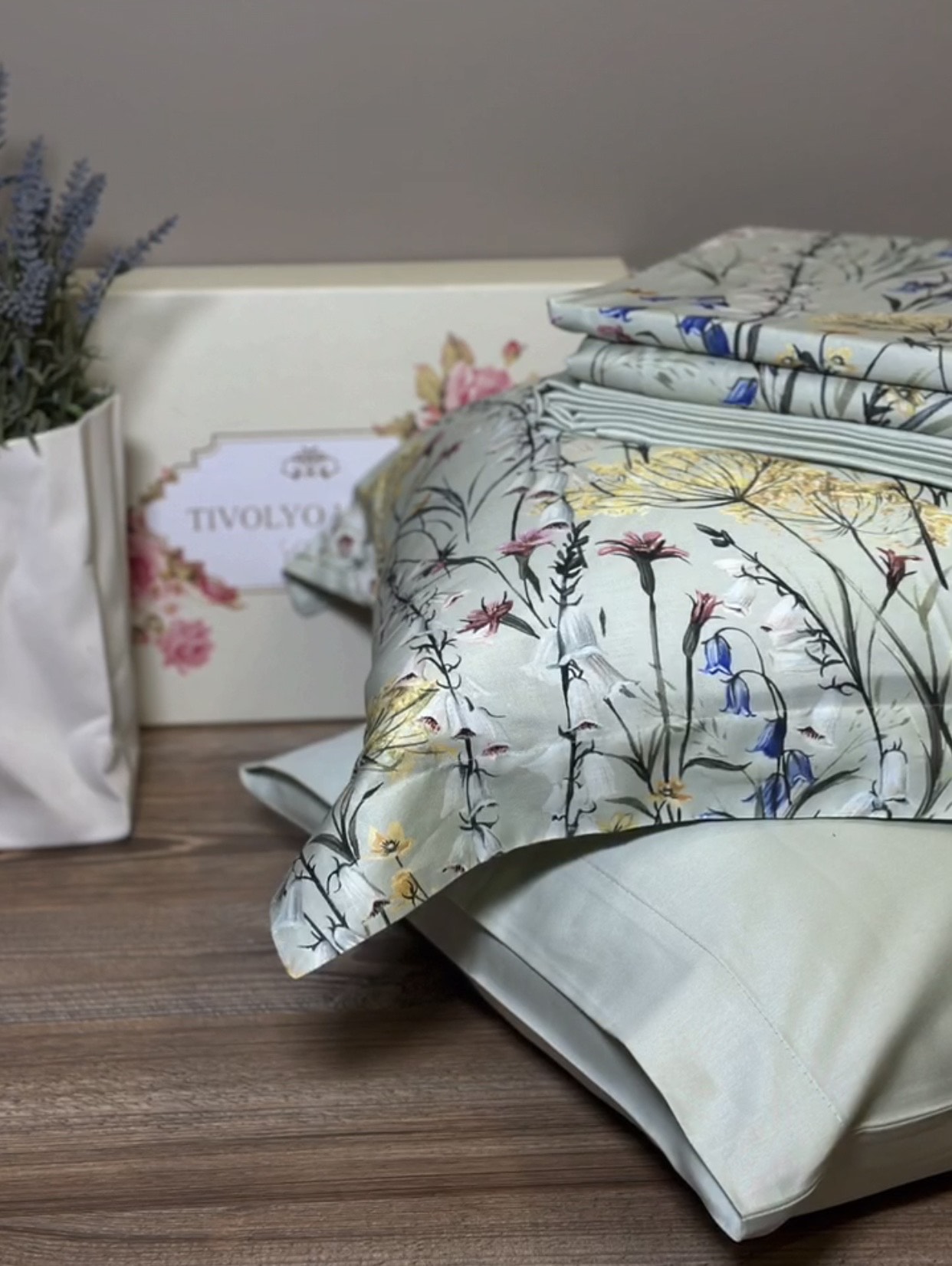 Постельное белье Tivolyo Home Сатин-Делюкс Bluebell - изображение 1